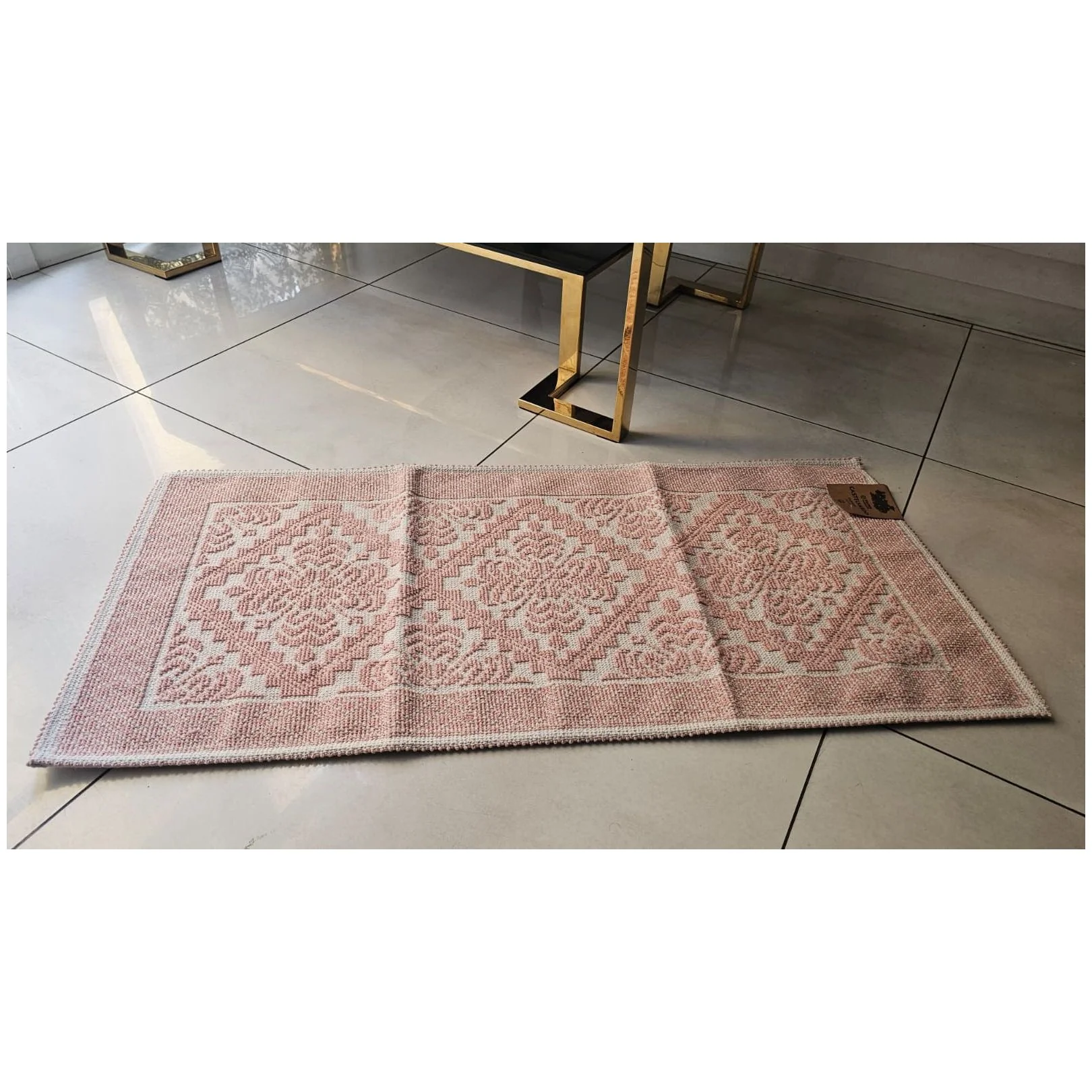 Art Deco Tappeto da bagno in cotone "Castelsardo" 50x110 cm 4 varianti(1 unità) - Image 3