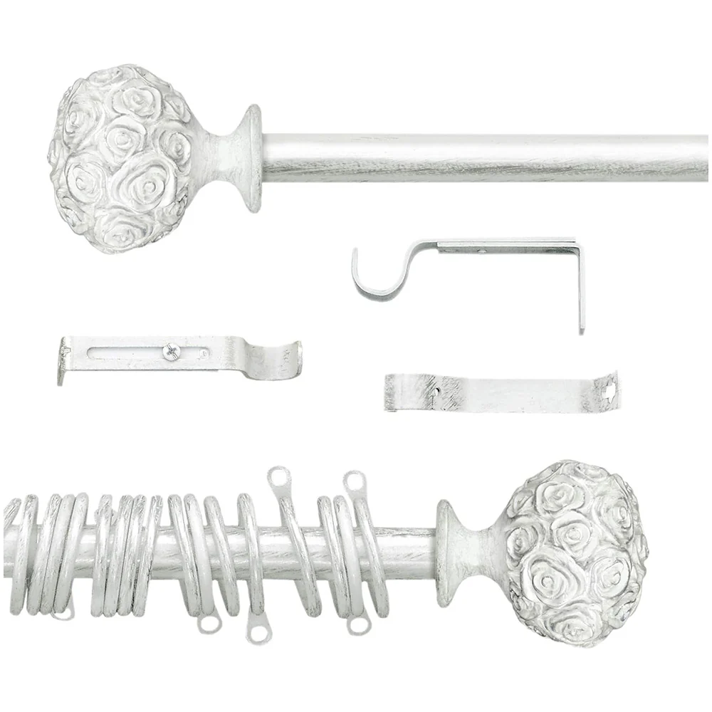 L'ATELIER 17 Bastone estensibile tenda "Rose" e anelli Shabby 4 varianti (1pz) - Image 11