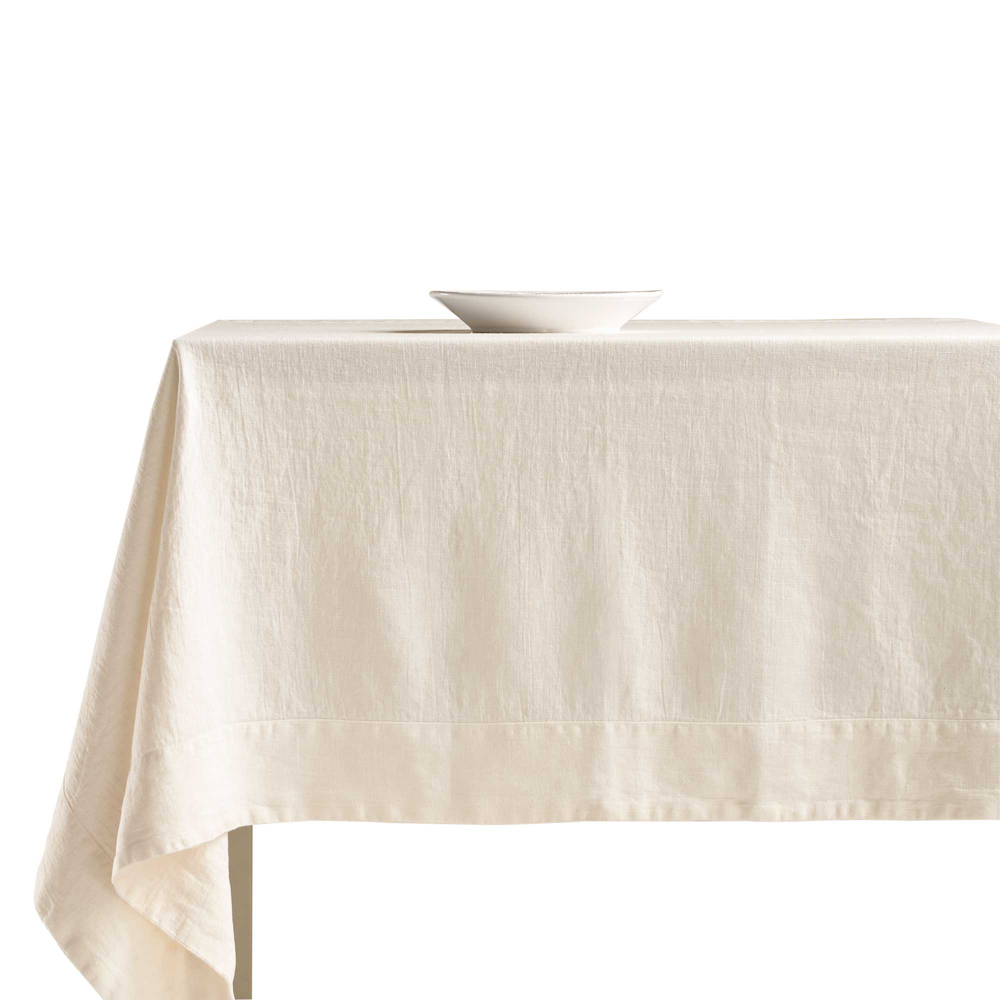 Bianco Perla Tovaglia in lino "Grafite" 170x360 cm 2 varianti(1 unità) - Image 2