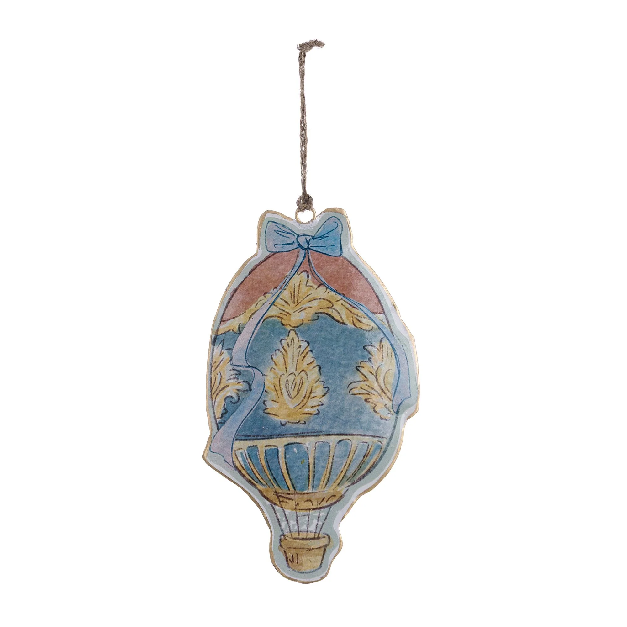 Blanc Mariclò Mongolfiera di Pasqua in metallo "Rococo" 10x16 cm 3 varianti(1 unità) - Image 3