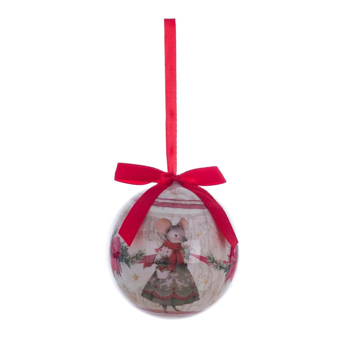 Blanc Mariclò Scatola Set 5 Palline per albero Favola di Natale" D7.5 cm - Image 3