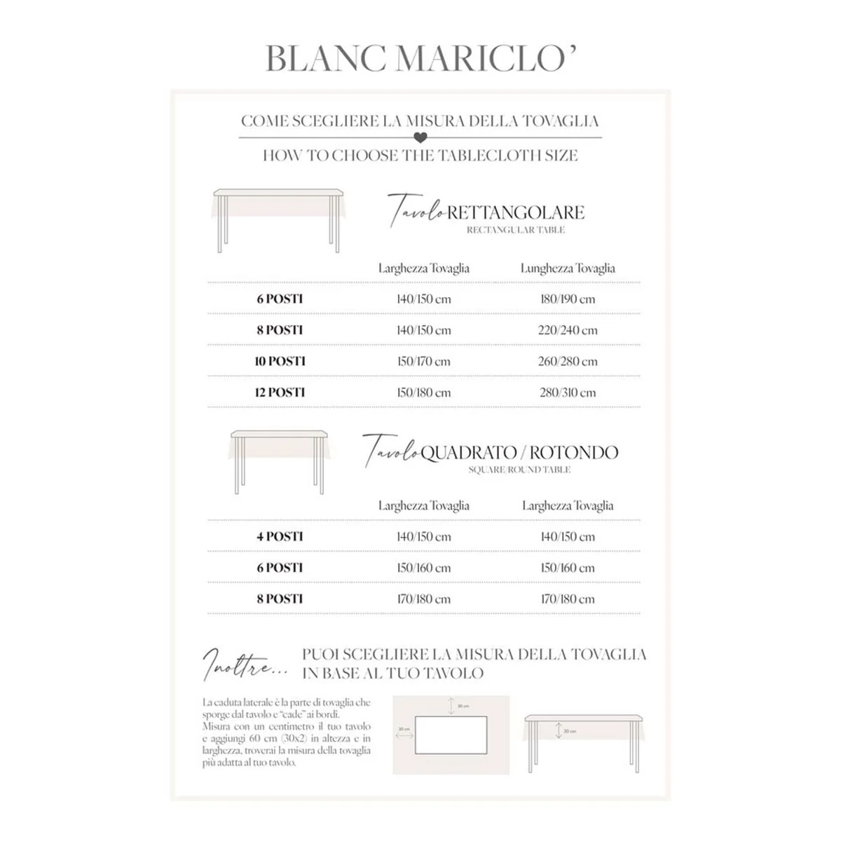 Blanc Mariclò Tovaglia quadrata beige Shabby Chic "Carmen" 125x125 cm - Image 2