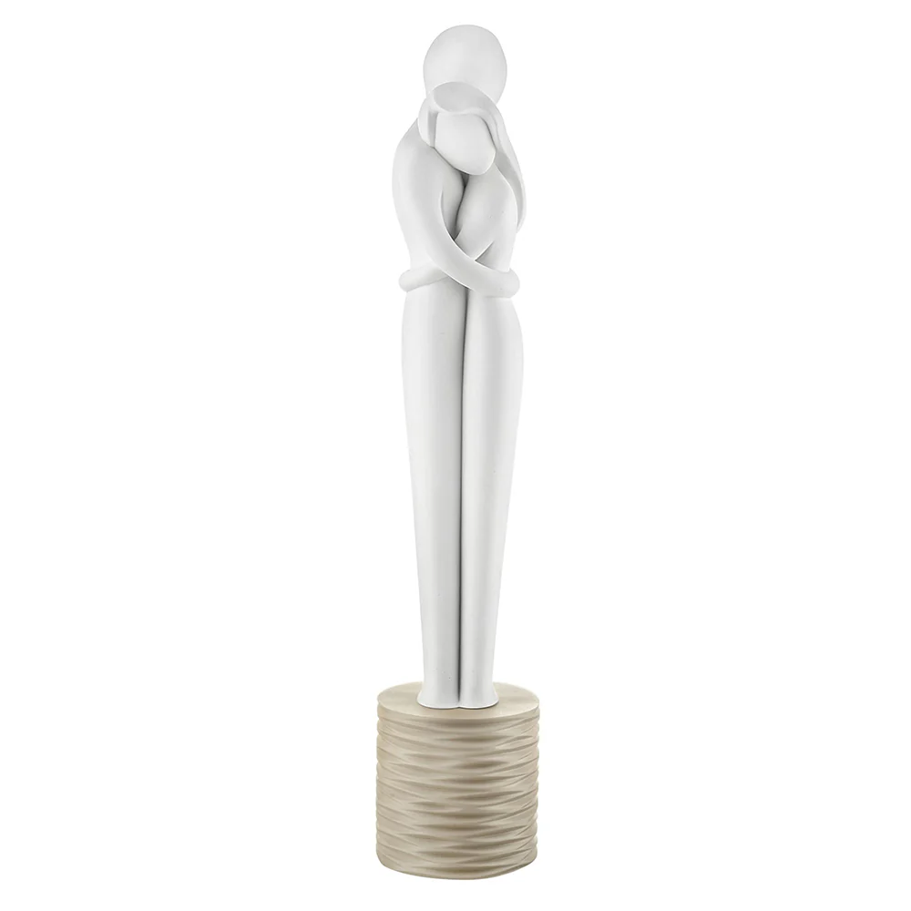 Bongelli Preziosi Statuina Coppia alta bianco/nocciola H40 cm