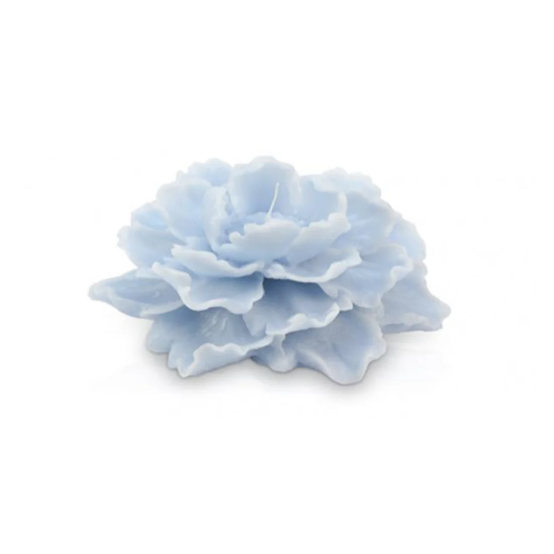 CERERIA PARMA Candela dalia media candela decorativa cera azzurro Ø16 H7 cm