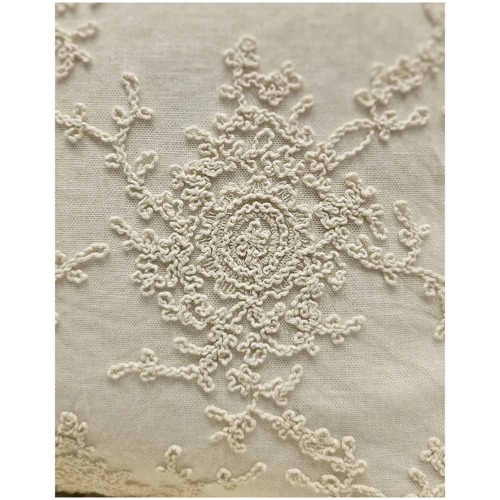 Chez Moi Fodera Cuscino in lino e pizzo "Corinzio" 50x50 cm 3 varianti (1pz) - Image 4