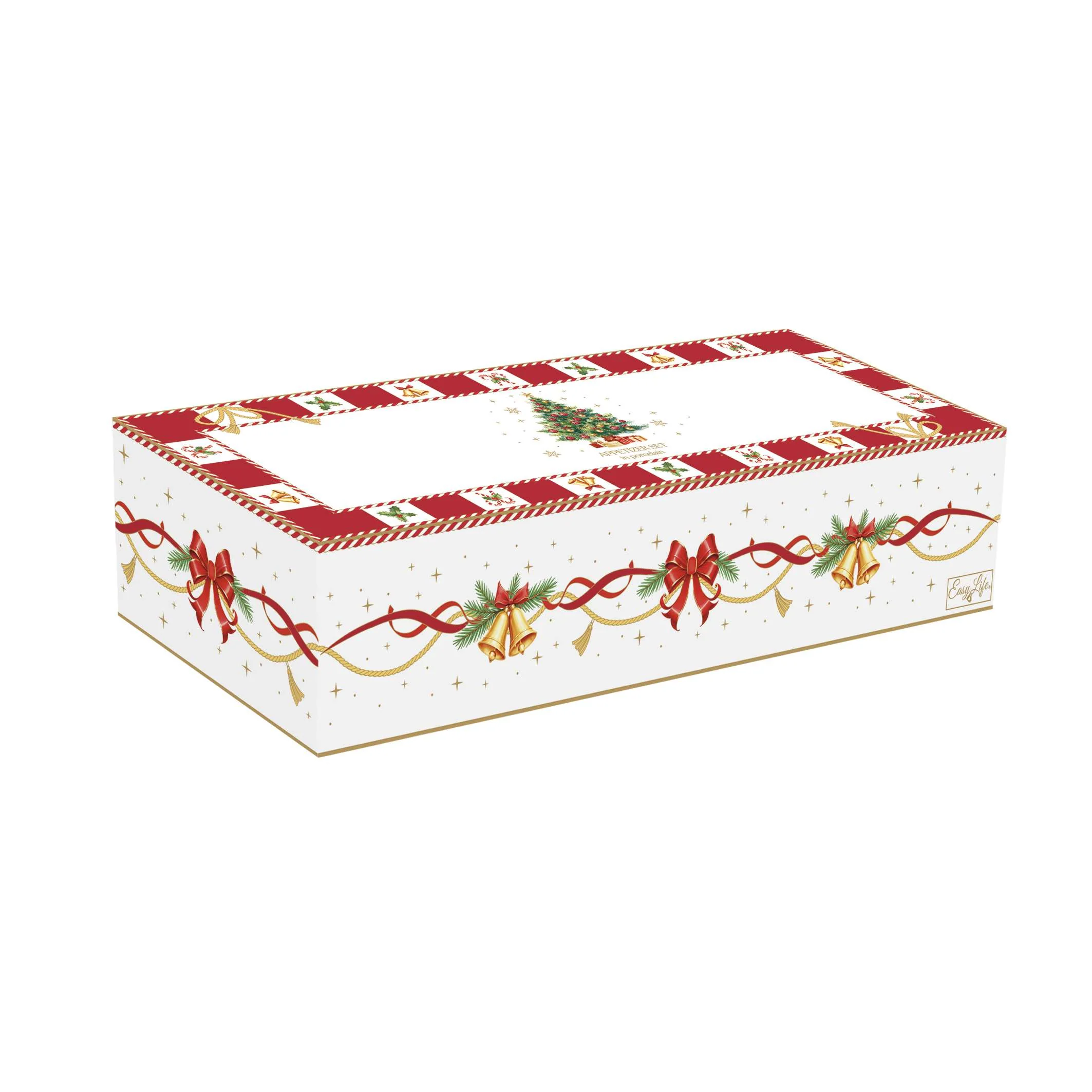 Easy Life Set aperitivo 3 ciotoline e base in bamboo "Christmas Tale" - Image 2