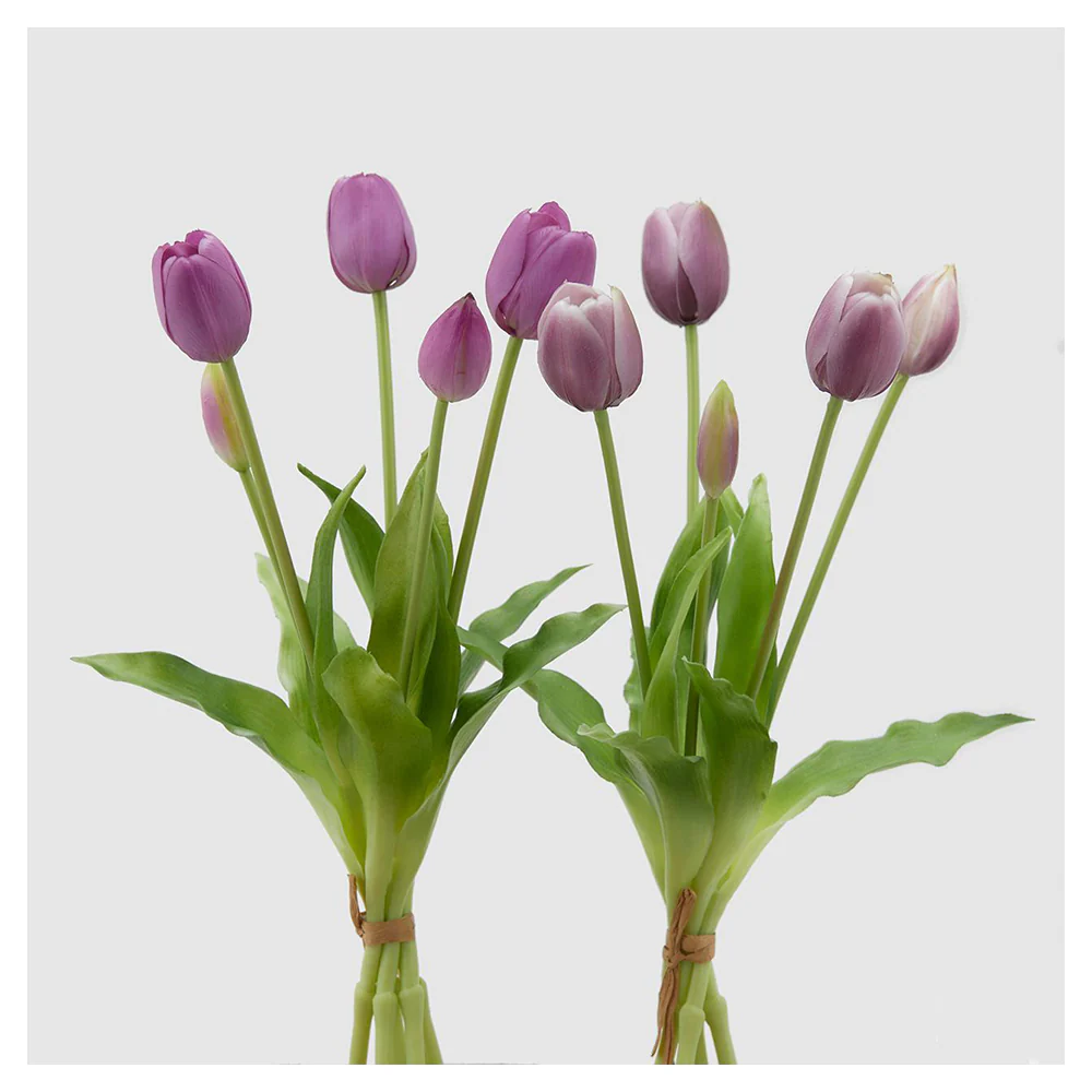 EDG Enzo de Gasperi Tulipano artificiale per decorazione, bouquet 5 tulipani 2 varianti