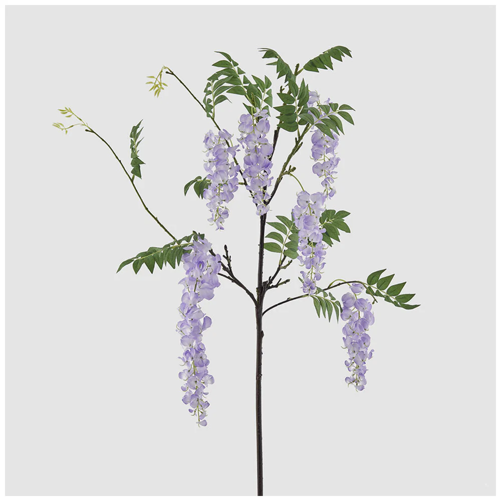 EDG Ramo Glicine Chic con foglie artificiale H100 cm 2 varianti(1pz) - Image 3