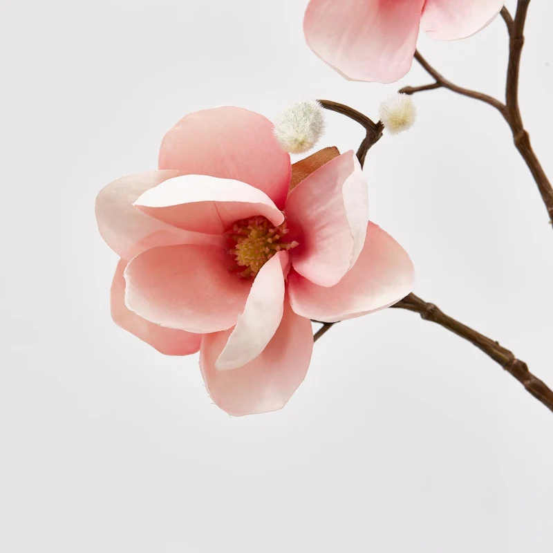 EDG Ramo Magnolia stell fiorita artificiale rosa H80 cm - Image 2