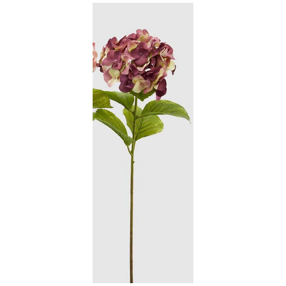 Edg Ramo ortensia rex artificiale con foglie H76 cm 3 varianti(1pz) - Image 3