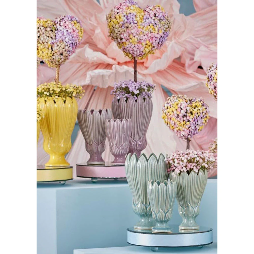 EDG Vaso in ceramica foglie Waterproof "Freaky" D13.5xH21 cm - Image 2