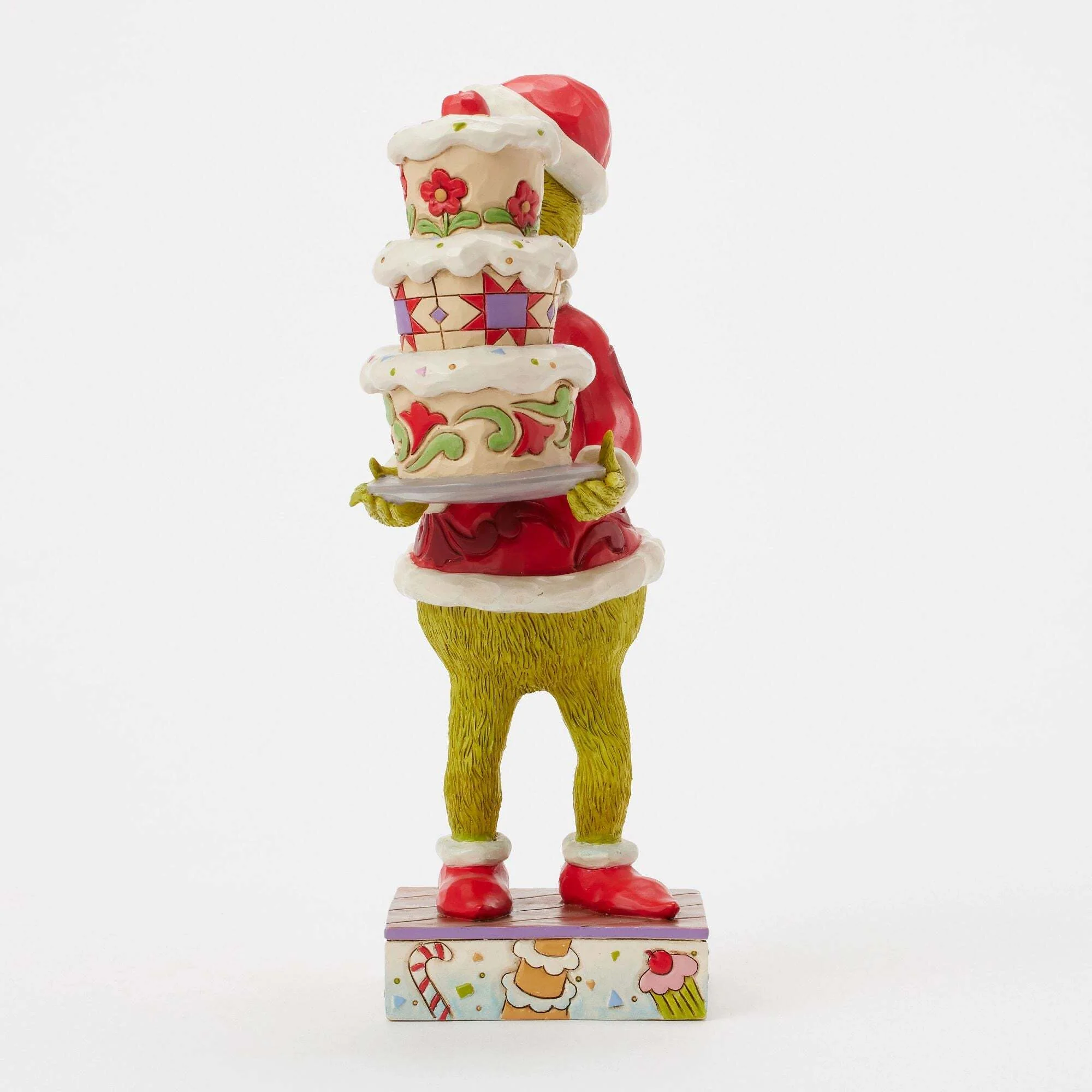 Enesco Statuina di natale Grinch con torta, Jim Shore H23 cm - Image 4