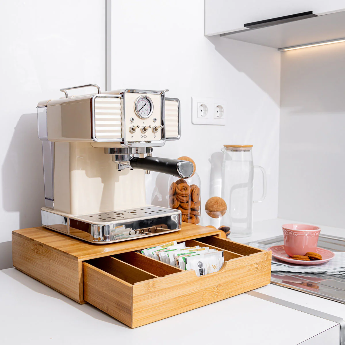 Estia Home Cassetto per Capsule caffè "Bambo Essentials" 35.3x29xH8.5 cm - Image 6