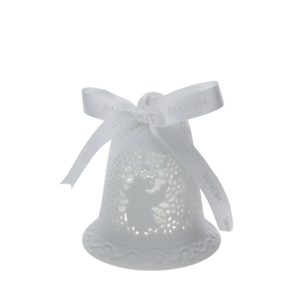 Hervit Campana in porcellana "Biscuit" 9 cm 4 varianti(1pz) - Image 3