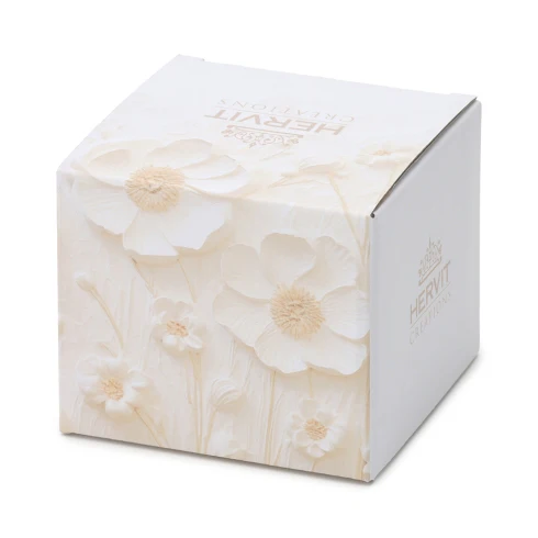 Hervit Candela Daisy profumata J'Adore bianco/oro 5 cm - Image 2