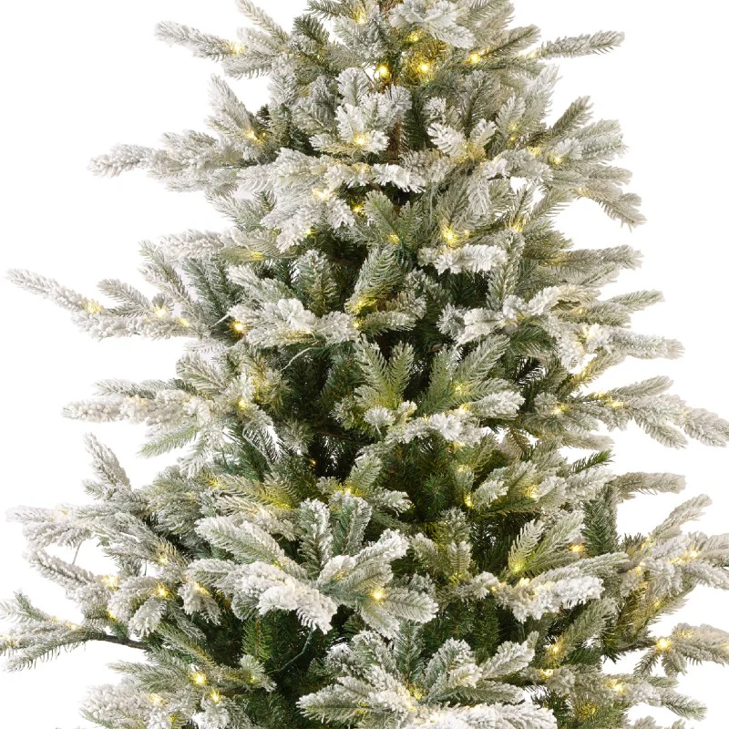Kaemingk Albero di Natale Grandis innevato pre-illuminato 700 luci led D162xH240 cm - Image 3