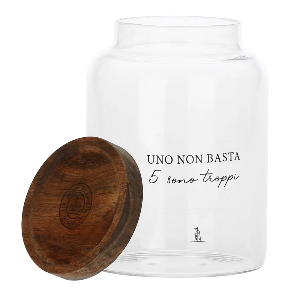 La Porcellana Bianca Barattolo caffè in vetro "I Garbati" 1,2 L - Image 2