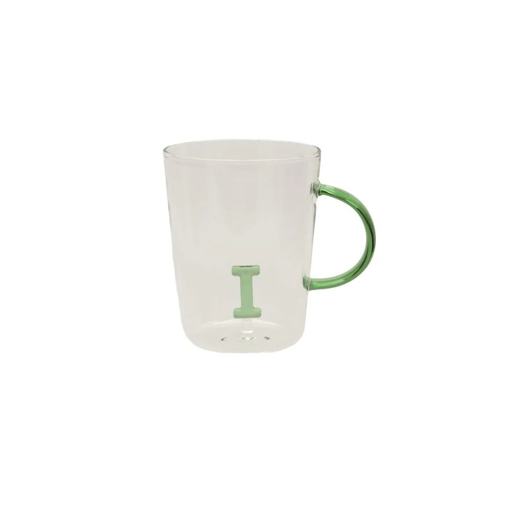La Porcellana Bianca Tazza in vetro borosilicato con iniziale "Alla Lettera" 440 ml 18 varianti (1pz) - Image 8
