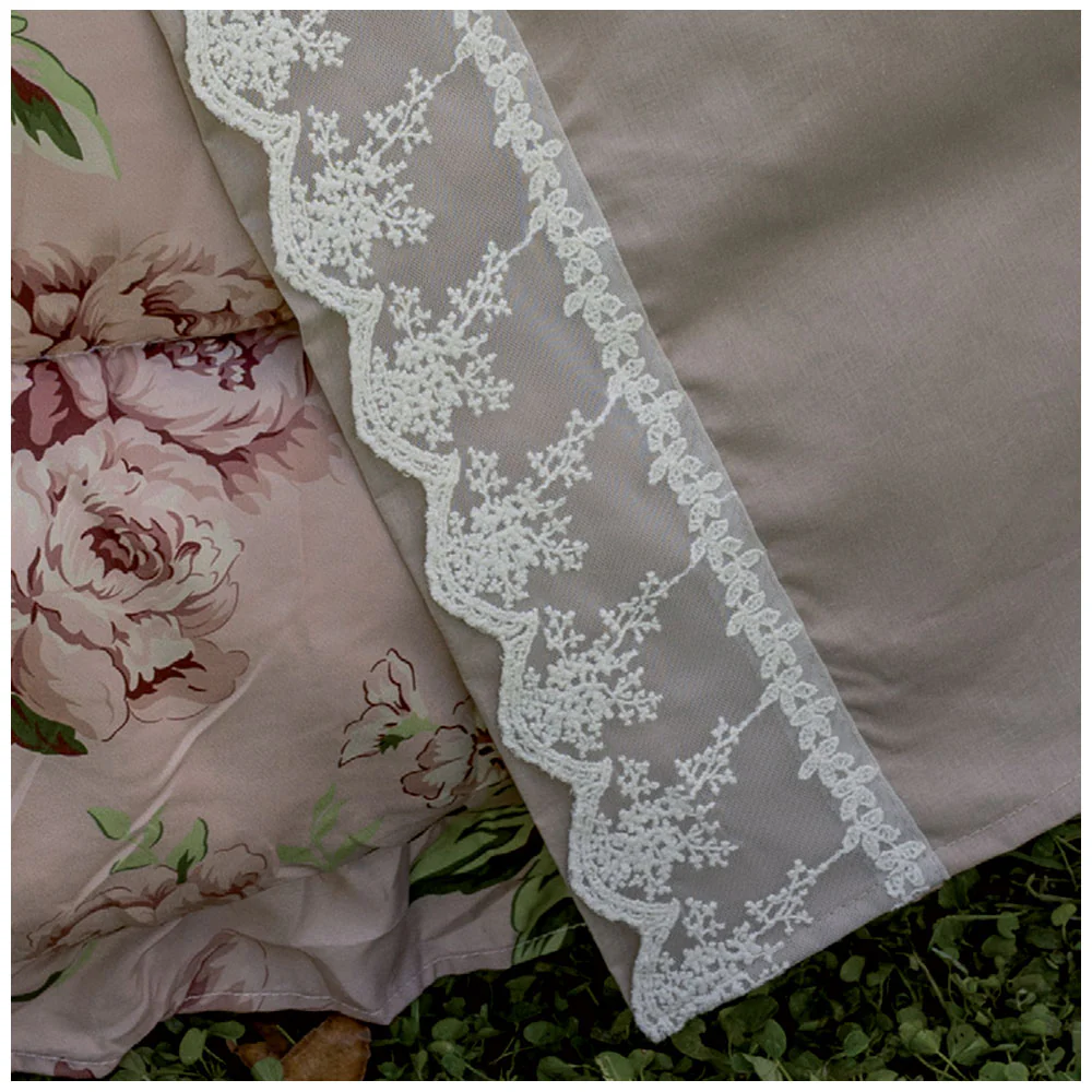 L'Atelier 17 Completo Letto matrimoniale lenzuola in cotone + 2 federe "Monique" 6 varianti - Image 2