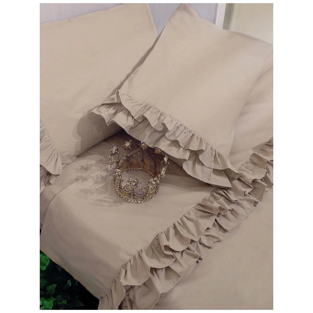 L'Atelier 17 Completo letto singolo in cotone con balze "Brigitte" 7 varianti - Image 6