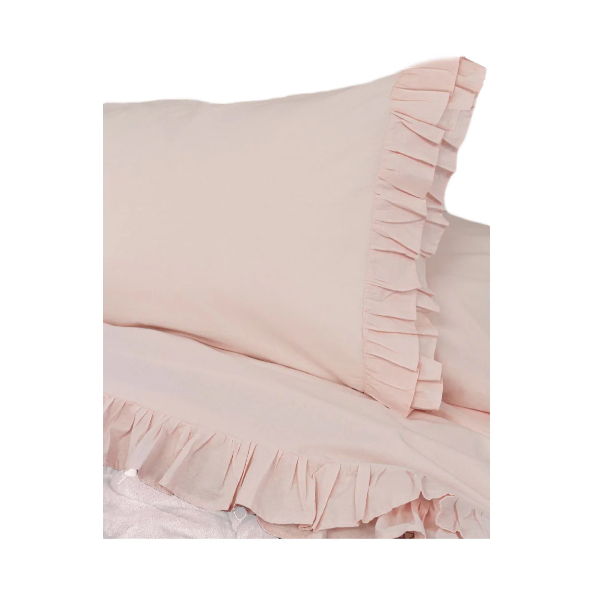 L'Atelier 17 Completo letto singolo in cotone con balze "Brigitte" 7 varianti - Image 8