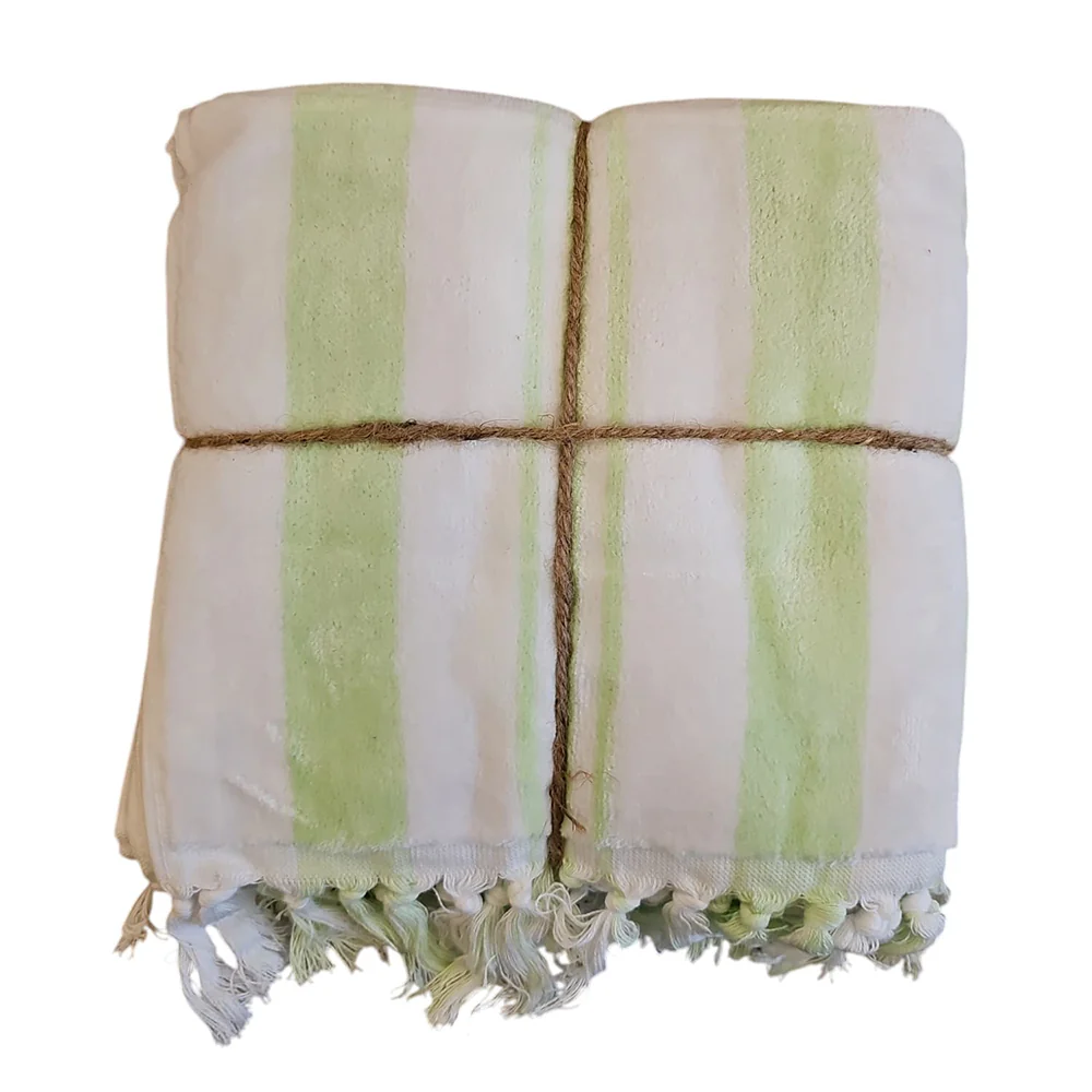 L'Atelier 17 Set 2 asciugamani in cotone con frange "Sorbetto" 11varianti (2pz) - Image 7