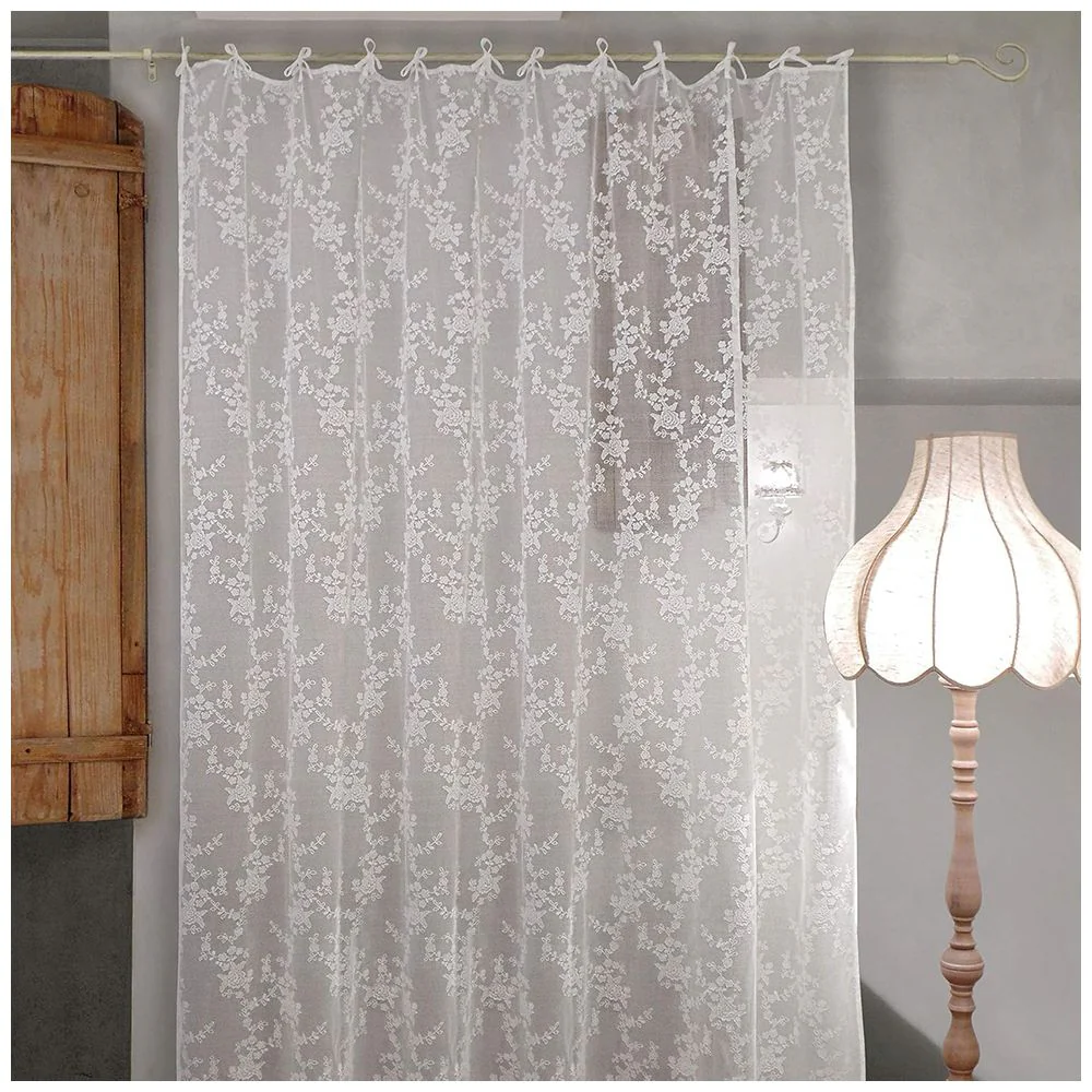 L'ATELIER 17 Tendina vetrage in pizzo floreale "Ciel" 60x240 cm 3 varianti(1pz) - Image 6