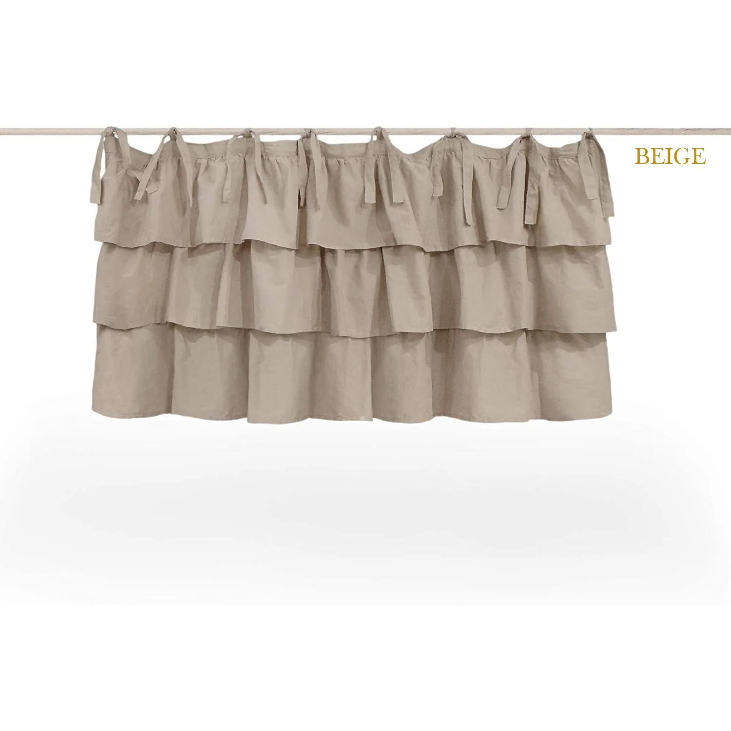 L'ATELIER17 Mantovana con balze in voile di cotone "Etoile" Shabby Chic 5 varianti - Image 4