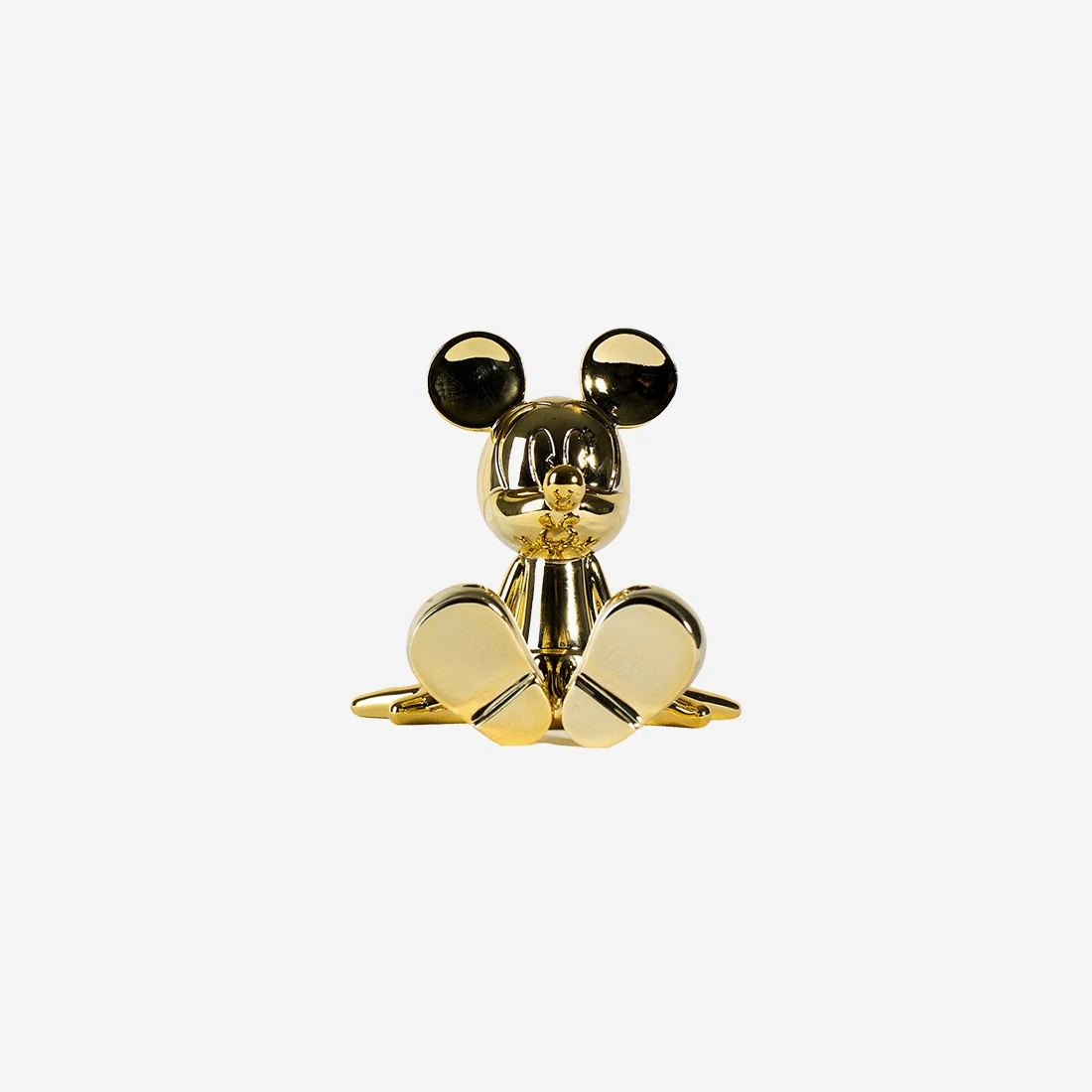 LEBLON DELIENNE Statuina Topolino seduto piccolo oro cromato 13.5xH12 cm - Image 7