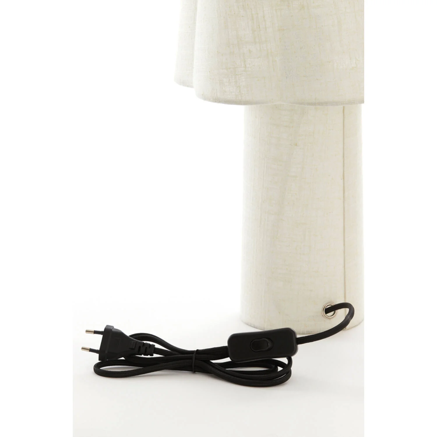 Light & Living Lampada in lino naturale con paralume "Musaby" D25xH50 cm - Image 5