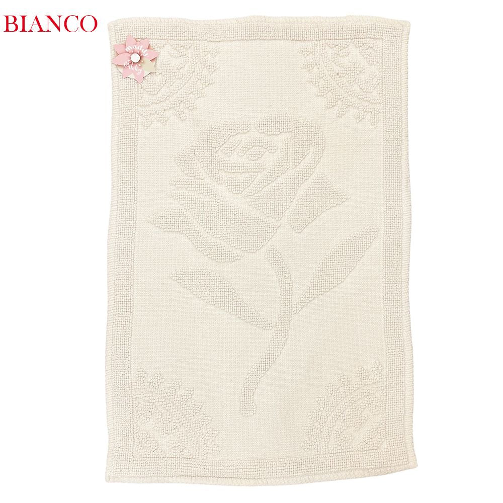 L'ATELIER 17 Tappeto camera rettangolare in puro cotone con rosa, "Maddy" Shabby Chic 6 varianti - Image 5