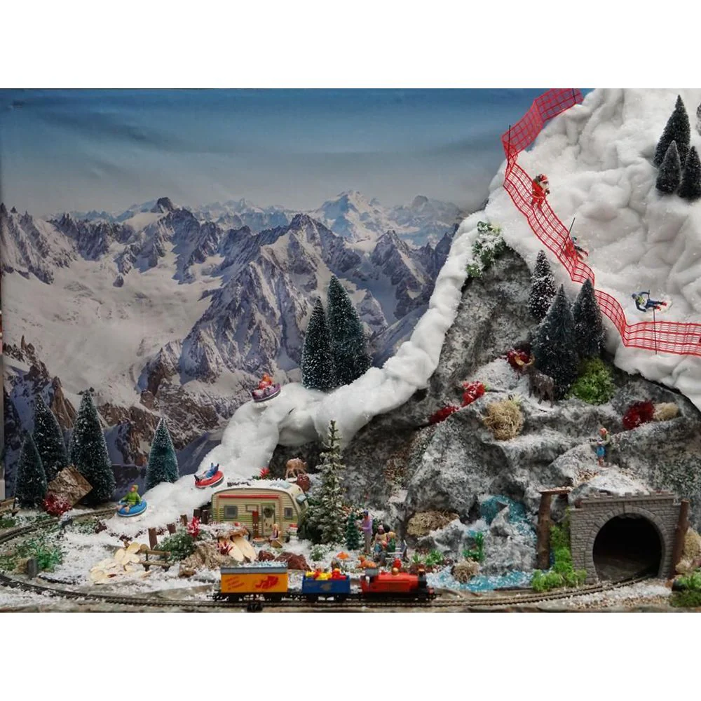 MY VILLAGE Foglio decorativo modellabile rocce per villaggio natalizio - Image 3