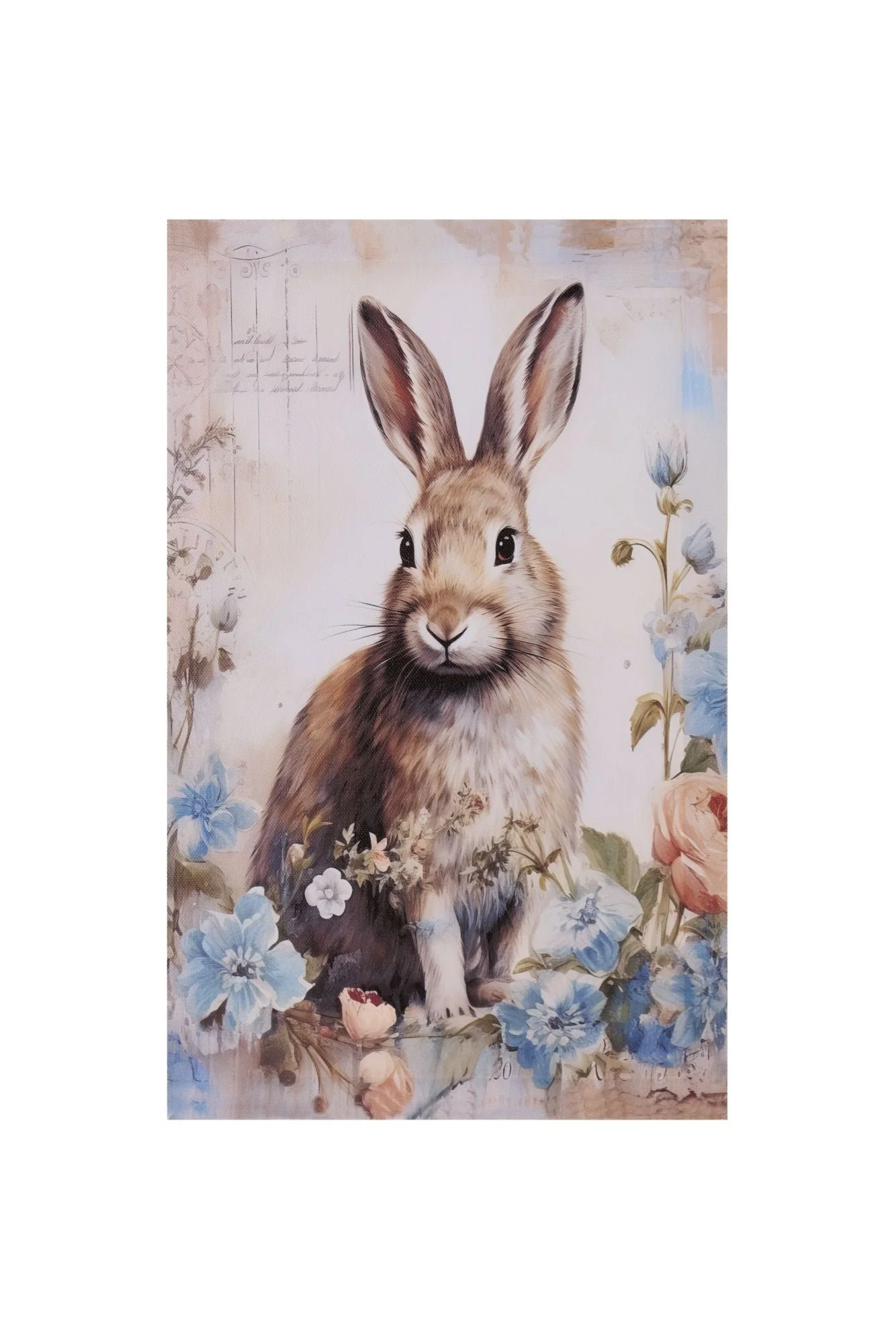 Nuvole di Stoffa Quadro canvas coniglio di pasqua "Rabbit PePen" 22xH35 cm 2 varianti(1 unità) - Image 2