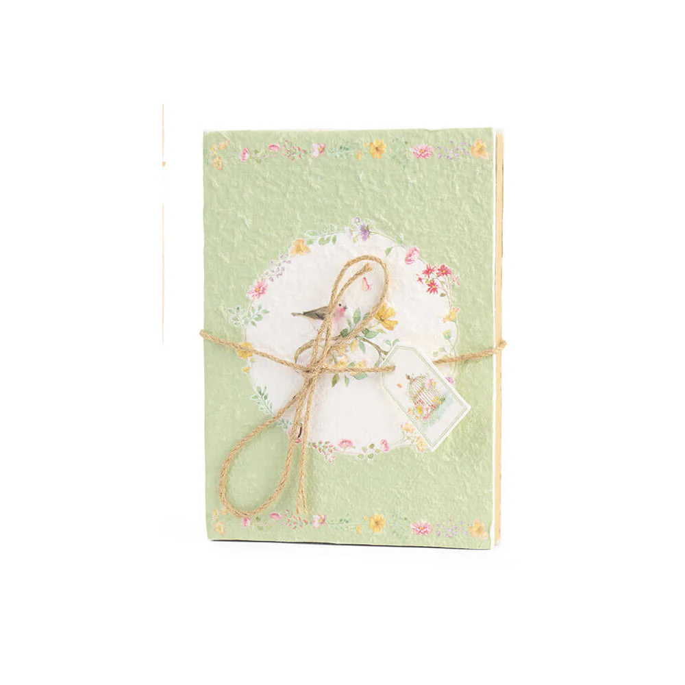 Nuvole di Stoffa Ricettario Quaderno in carta riciclata "Fiorirà" 14xH20 cm 2 varianti(1 unità)