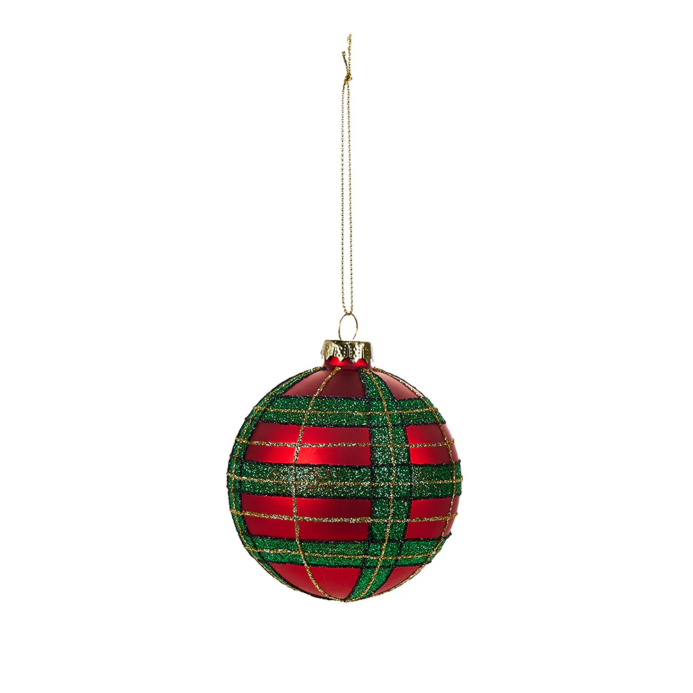 Nuvole di Stoffa Set 4 Palline per albero "Cartolina di Natale" D8 cm 10 varianti (1pz) - Image 7