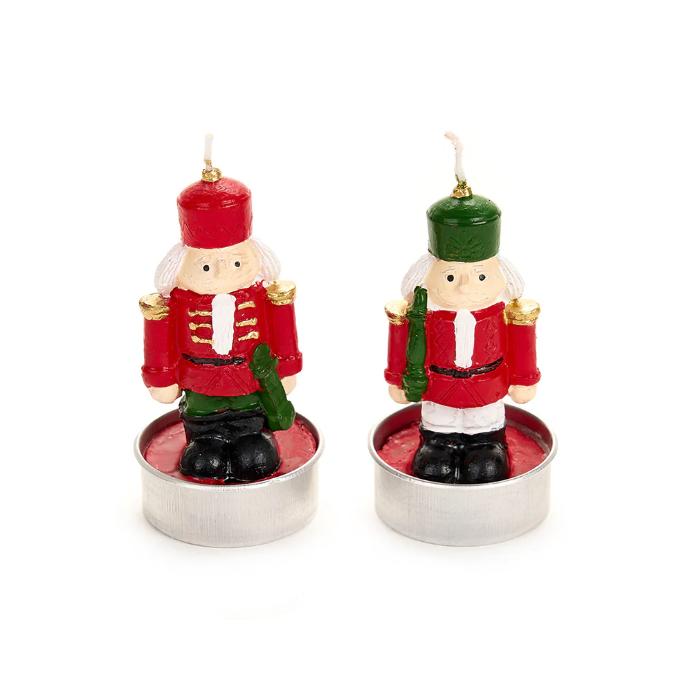 Nuvole di Stoffa Set 6 candele Tealight Schiaccianoci "Christmas Carol" 13.7x9x7.5 cm - Image 2