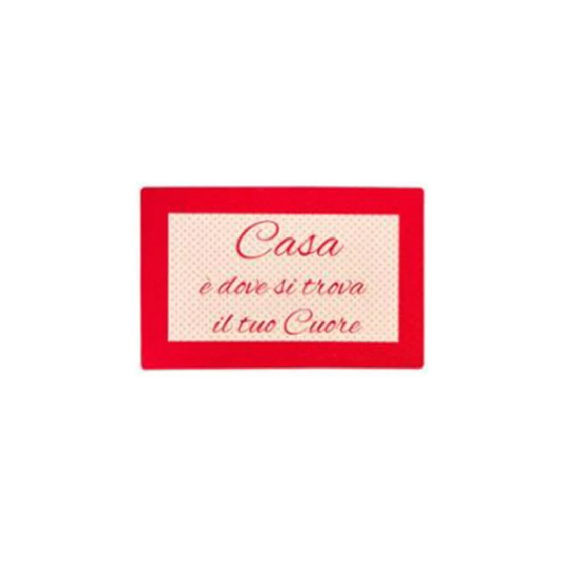 NUVOLE DI STOFFA Tappeto gommato tappeto cucina natalizio cotone rosso 50x80 cm - Image 5