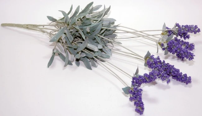 EDG Enzo De Gasperi Lavanda artificiale con foglie h52 cm - Image 2