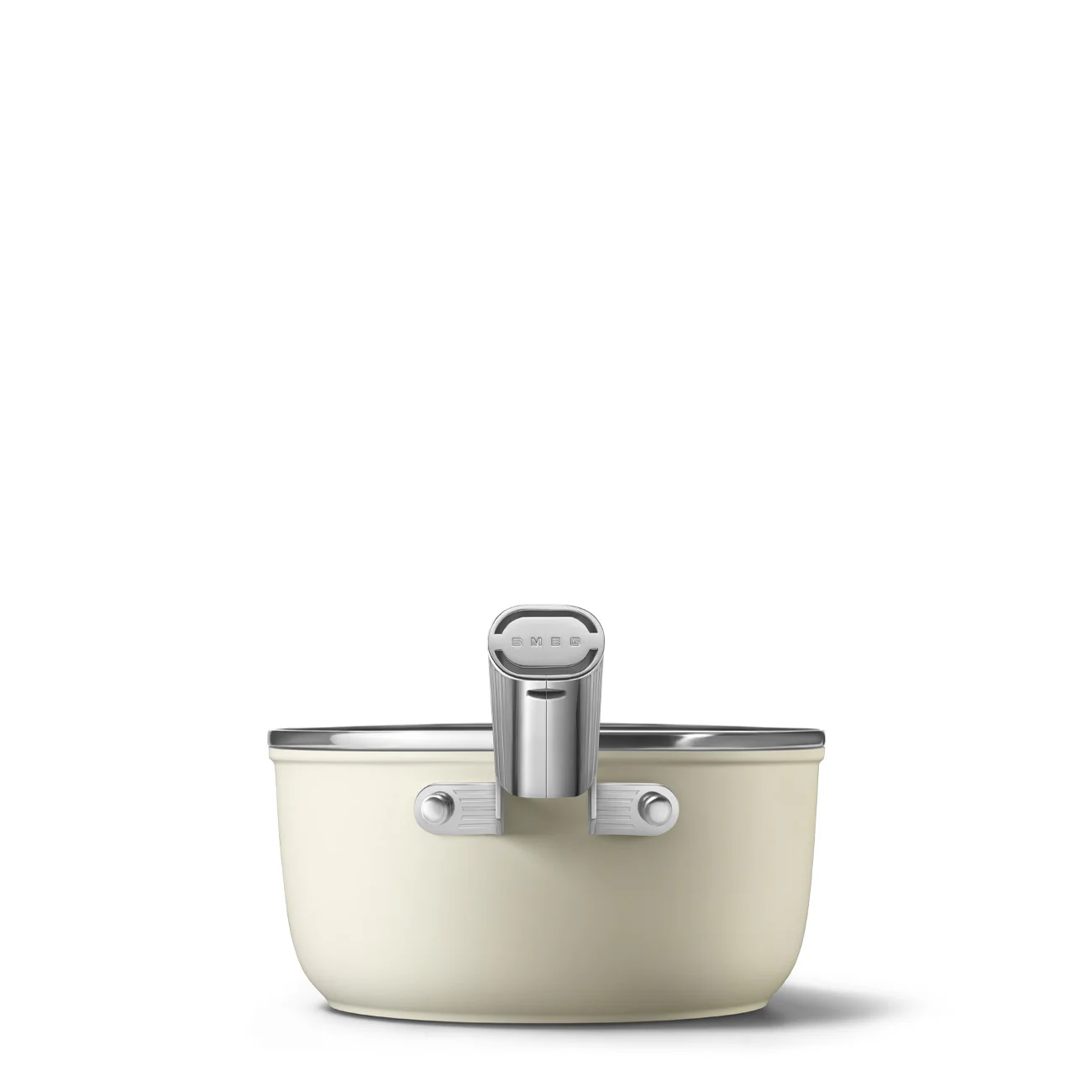 Smeg Casseruola a un manico panna + coperchio "50's Style" D20 cm / 42.3x21.5xH10 cm - Image 3