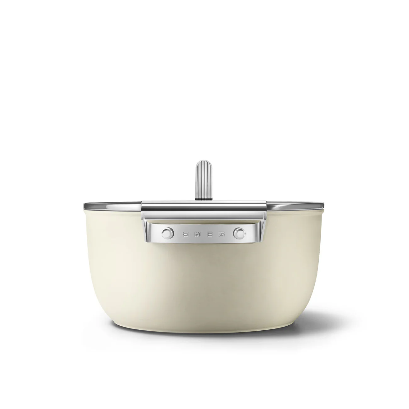 Smeg Casseruola due manici panna + coperchio "50's Style" D24 cm / 35.8x25.4xH13.4 cm - Image 3
