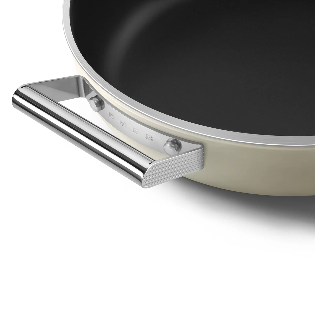 Smeg Tegame antiaderente panna + coperchio "50's Style" D28 cm - Image 5