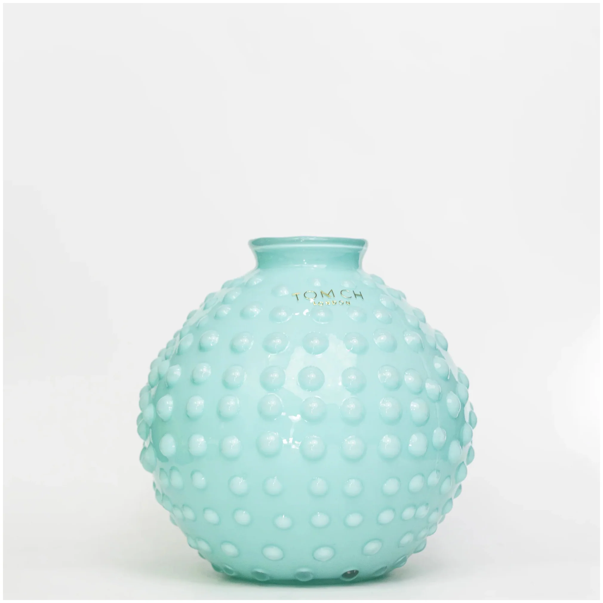 TOMCH London Vaso grande "Clair Microbolle" artigianale in vetro soffiato D23xH26 cm 11 varianti(1 unità) - Image 7