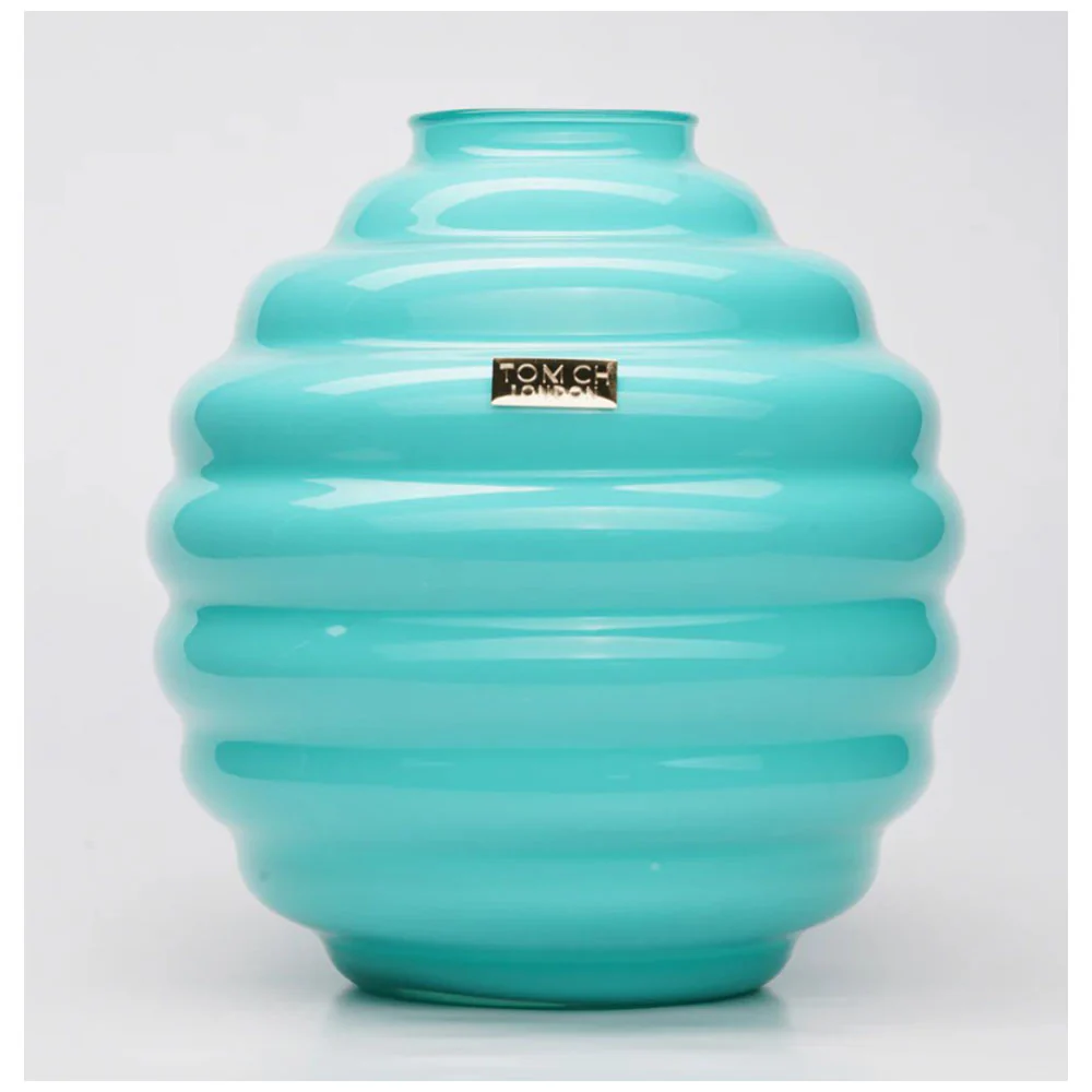 TOMCH London Vaso "Venezia" artigianale in vetro D22xH26 cm 7 varianti(1pz) - Image 5